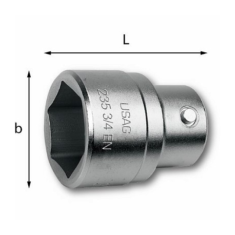 CHIAVE A BUSSOLA  3/4 CON BOCCA ESAGONALE D.30  USAG