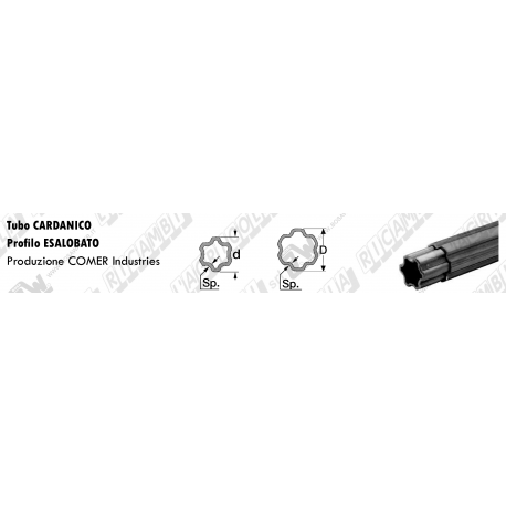 TUBO ESALOBATO V.40 EST. 45,7x3 ''COMER''